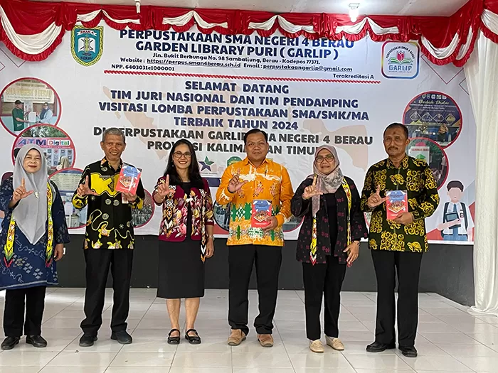 Perpustakaan SMA 4 Berau Lolos 6 Besar, Tim Juri Nasional Lakukan Visitasi